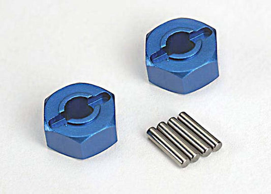 Tra1654x Wheel Hubs Aluminum with Pins - Blue