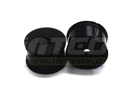 Integy C22678BLACK  0-Offset Dish Wheels for 17mm Monster Truck, 2-Pack