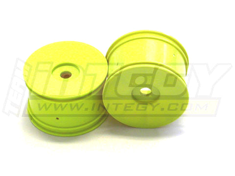 Integy C22678YELLOW  0-Offset Dish Wheels for 17mm Monster Truck, 2-Pack