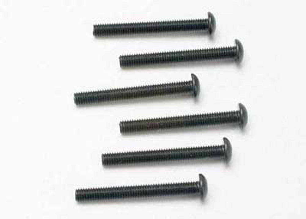 Tra2581 Button Head Machine Screws 3x25mm Pack of 6