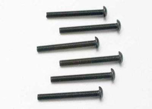 Tra2581 Button Head Machine Screws 3x25mm Pack of 6