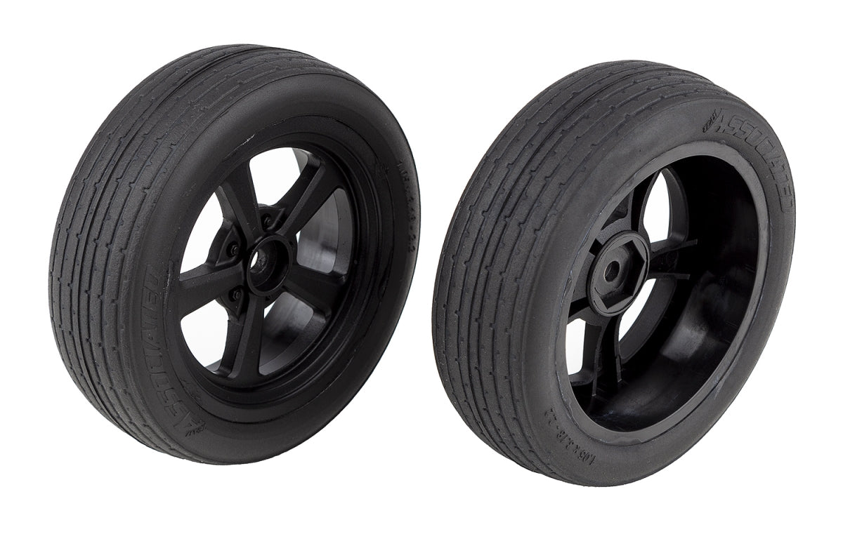 ASC71073 DR10 Front Pre-Mounted Drag Racing Tires (2)