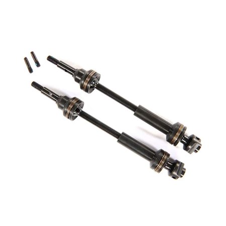 TRAXXAS 9051X Steel-Spline CV Front Driveshafts Complete Assembly (2)