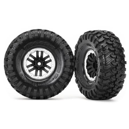 Traxxas 8272X Canyon Trail Tires  TRX-4 1.9  Wheels  Satin Beadlock (2)