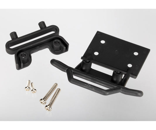 Tra Front Bumper and Mount Black TRA3621