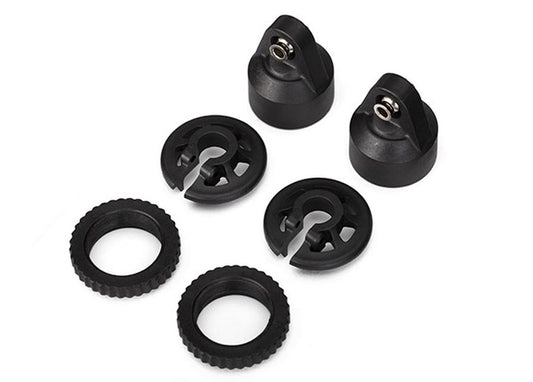 Tra7764 GTX Shock Caps, Spring Perch, and Adjusters