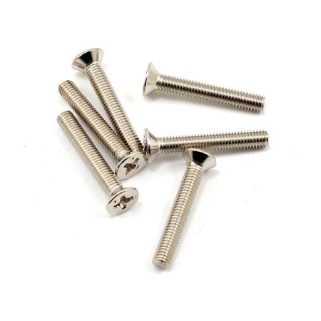 Tra2590 Flat Head Phillips Screw 3x20mm, Pack of 6