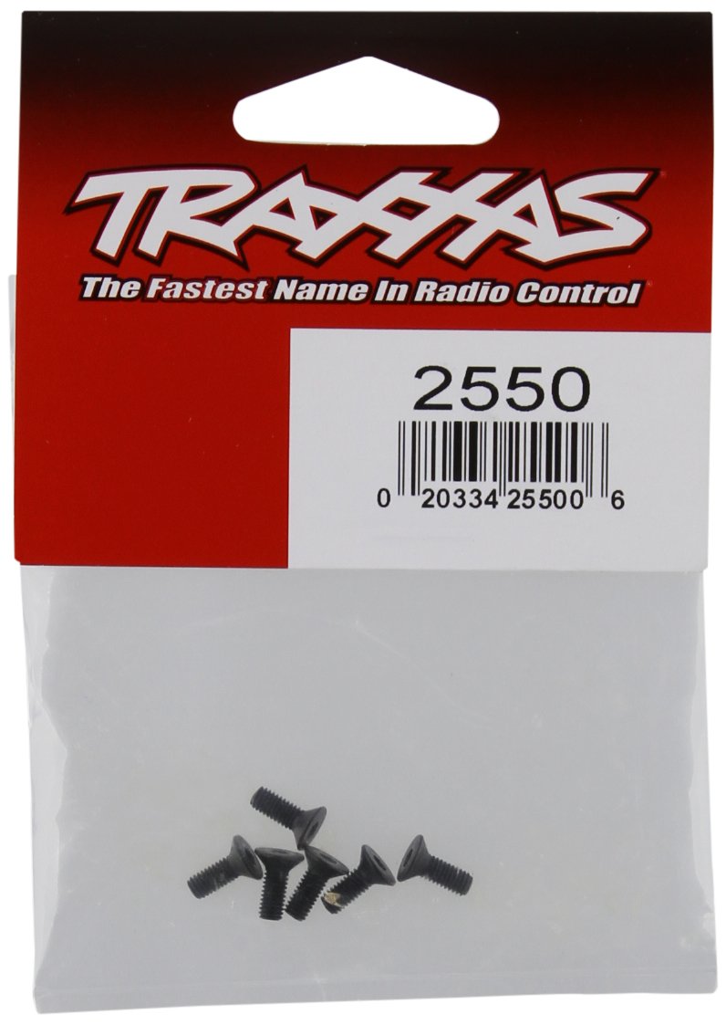 Tra2550 Countersunk Machine Screws 3x8mm, Pack of 6