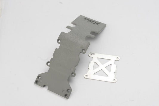 TRAXXAS Tra4938A Rear Skidplate Grey Replacement Parts