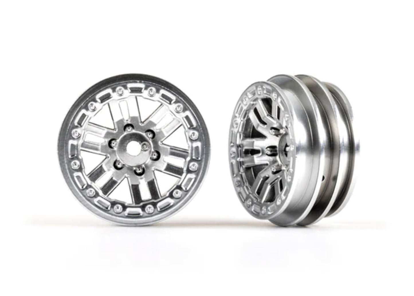 Traxxas Satin Chrome Wheels 1.0, Pack of 2