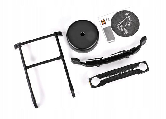 Traxxas 9715 TRX4M Roof Rack, Spare Tire Cover, Cowl, Grille