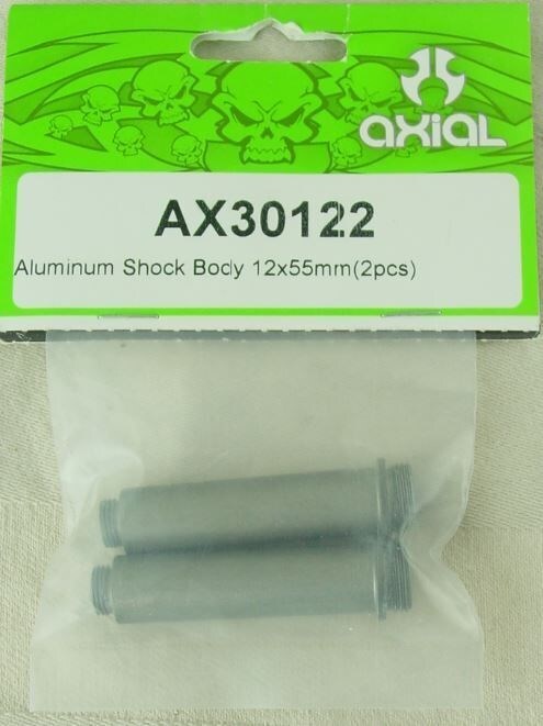Ax30122 Aluminum Shock Body 12x55mm Scorpion, Pack of 2