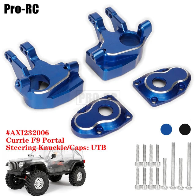 Axial Currie F9 Portal Steering Knuckle/Caps UTB Replacement Parts