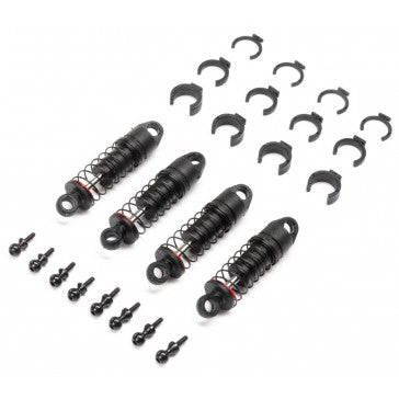 AXI203002 Axial SCX24 Oil Shock Set 6mm .213 LBS/in Red