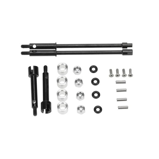 DTSCX24-27 Hobby Details Axial SCX24 +4mm Steel Drive Stub Axles
