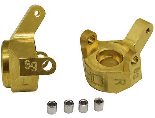 HR SXTF21H Hot Racing Brass Steering Knuckle for Axial Scx24