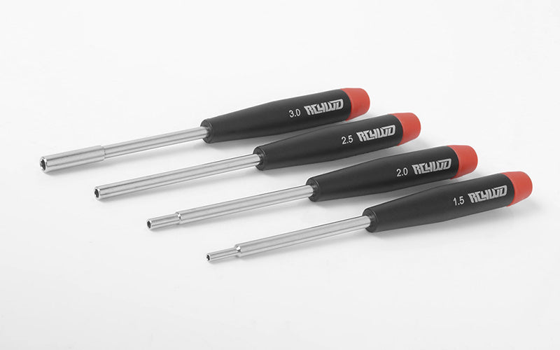 RC4WD Z-F0030 Precision Metric Hex & Nut Driver Set, 4 Piece