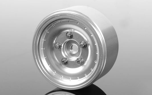 RC4WD Z-W0275 Stocker 1.0 Beadlock Wheels Silver, Pack of 4