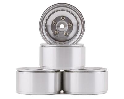 RC4WD Z-W0275 Stocker 1.0 Beadlock Wheels Silver, Pack of 4