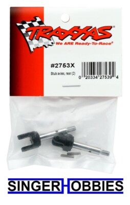 Traxxas 2753X Stub Axles Rear, Pack of 2
