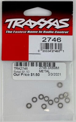 Tra 2744 3X6mm Metal Washers (12 Pieces) TRA2746
