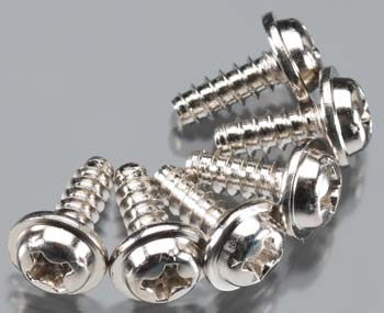 Tra3288 3x15mm Washerhead Self-Tapping Screws, Pack of 6