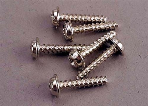 Tra3288 3x15mm Washerhead Self-Tapping Screws, Pack of 6