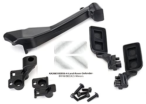 Traxxas 8020 TRX-4 Side Mirrors, Snorkel, and Mounting Hardware