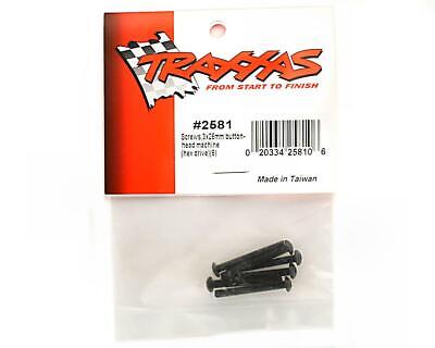 Tra2581 Button Head Machine Screws 3x25mm Pack of 6