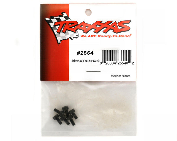 Tra2554Cap Head Screws 3X6mm, Pack of 6