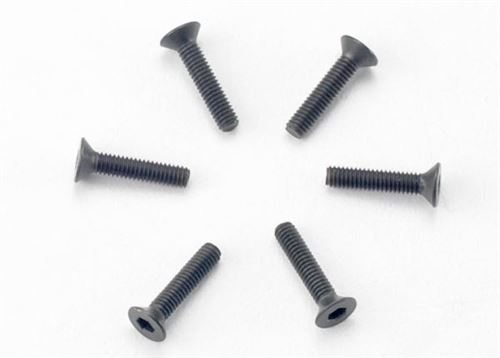 Tra2526 Countersunk Hex Screws 2.5X12mm, Pack of 6