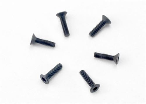 Traxxas Countersunk Machine Screws 2.5x10mm Pack of 6