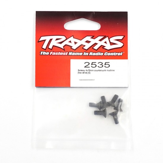 Tra2535 Countersunk Machine Screws 4x10mm, Pack of 6 Jato