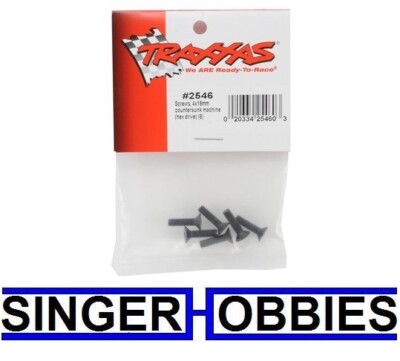 Tra2546 Countersunk Machine Screws 4x15mm - Pack of 6