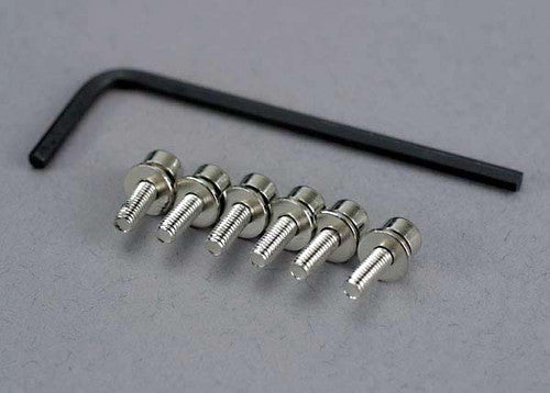 Tra2551 Countersunk Screws 3X10mm Hex, Pack of 6