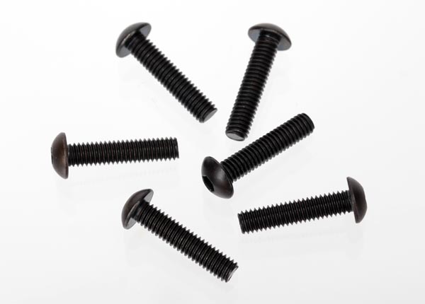 Tra3646 Flat-Head Hex Screws 3X15mm, Pack of 6