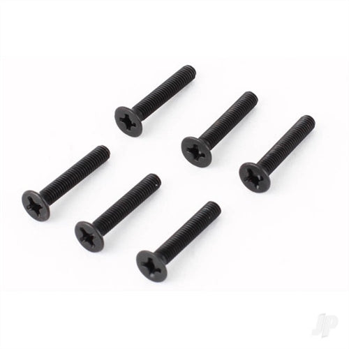 Traxxas 2590 Flat Head Phillips Screw 3x20mm, Pack of 6