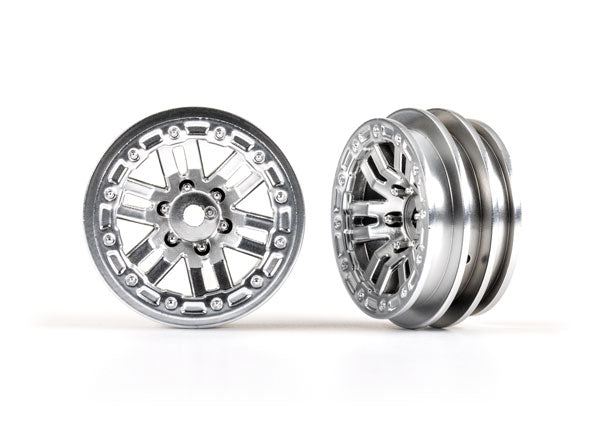 Traxxas Satin Chrome Wheels 1.0, Pack of 2