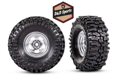 Traxxas Satin Chrome Wheels 1.0, Pack of 2