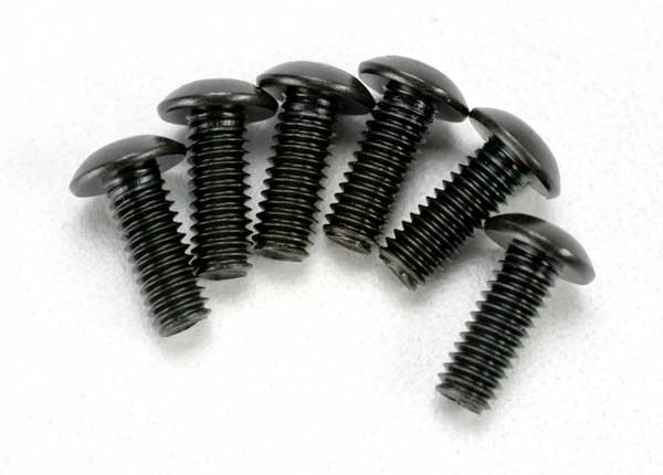 Tra2577 Stainless Steel 3x10 Button-Head Hex Drive Screws (6)