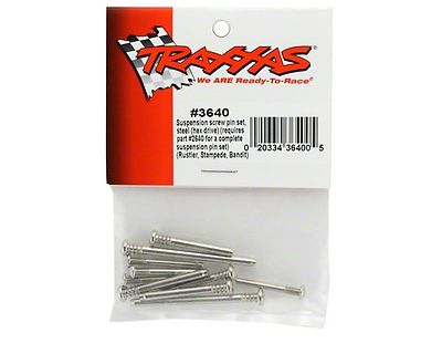 Tra3640 Steel Suspension Screw Pin Set for Rustler, Stampede, Bandit