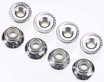 TRA3647 Serrated Steel Nuts 4x4 Size