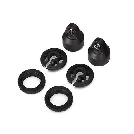 Tra7764 GTX Shock Caps, Spring Perch, and Adjusters