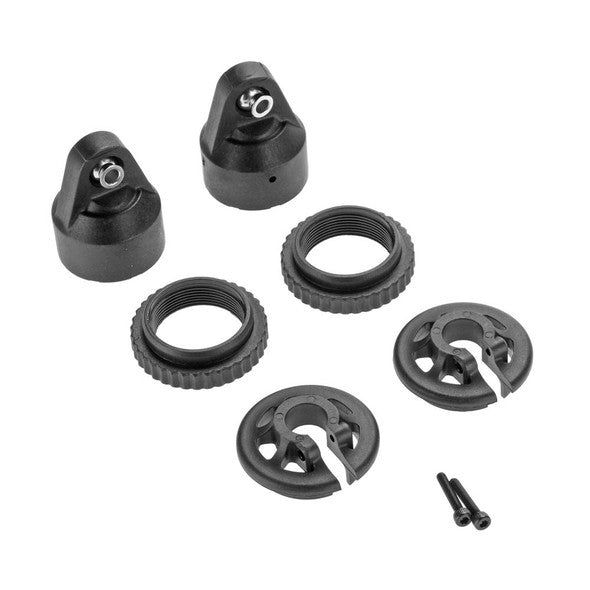 Tra7764 GTX Shock Caps, Spring Perch, and Adjusters