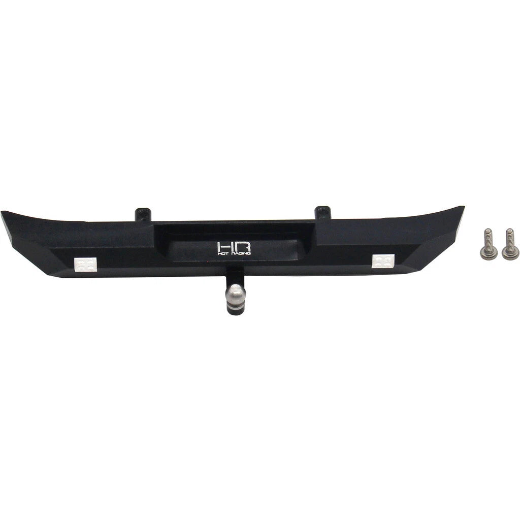 HR SXTF03JR01 Hot Racing SCX24 Jeep Wrangler Rear Bumper Aluminum Option