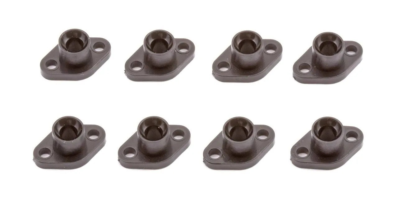 ASC2249 Black Flanged Bushing Mounts Set
