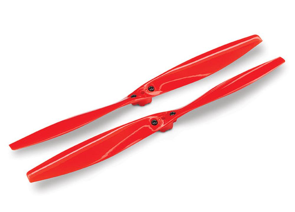 Tra7928 Aton Red Rotor Blade Set with Screws