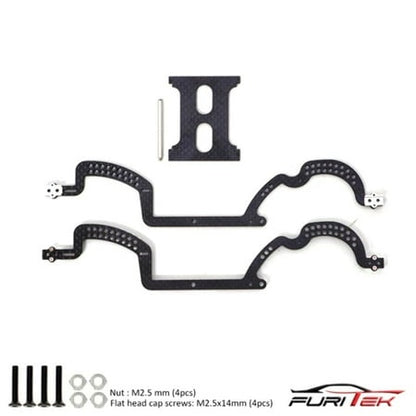 Fur2272 Grasshopper Frame Kit for Trx-4m Carbon Fiber
