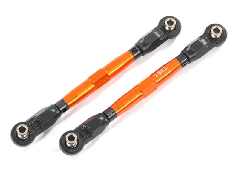 Traxxas 8948A Toe Links Front Tubes Orange-Anodized 7075-T6 Aluminum