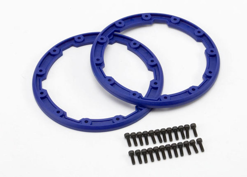 Traxxas 5666 Sidewall Protector Beadlock Style Blue